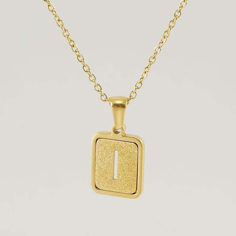 18K Hollow 26 English Letter Necklace Women's Fashion Letter Pendant Jewelry 2026