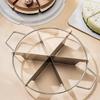 Cake Cutter Slicer Stainless Steel Pie Cutter Round Bread Divider Pastry Cheese Pizza Cutting Press Tool Equal Portion Marker