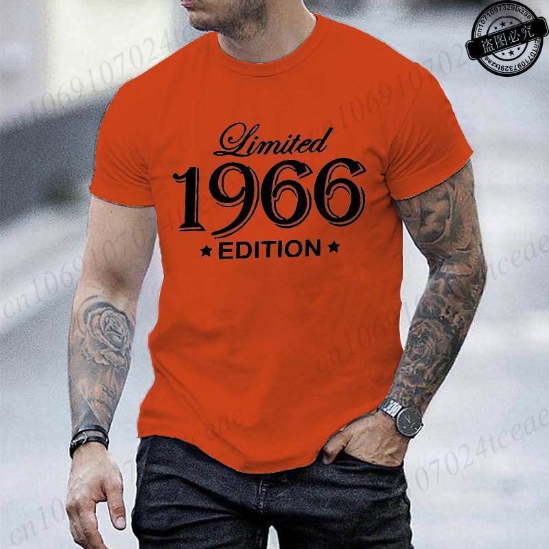 Made In 1966 Mens Short Sleeved TShirts Limited Edition 1966 Design Printed Mens Women Tshirt Summer Top Casual Clothing