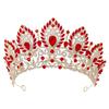 Cenmon Royal Queen Green Crown Big Diadem Bride Tiara Crowns for Women Bridal Wedding Party Crown Hair Dress Jewelry Accessori