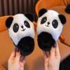 Children's Winter Fluffy Panda Slippers – Warm Cotton for Boys and Girls