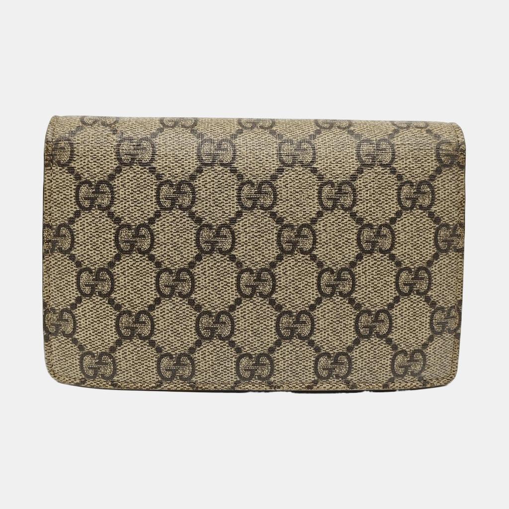 [Pre-Owned] Gucci Dionysus GG Supreme Super Mini Bag 'Beige' - Good #5P7LE1