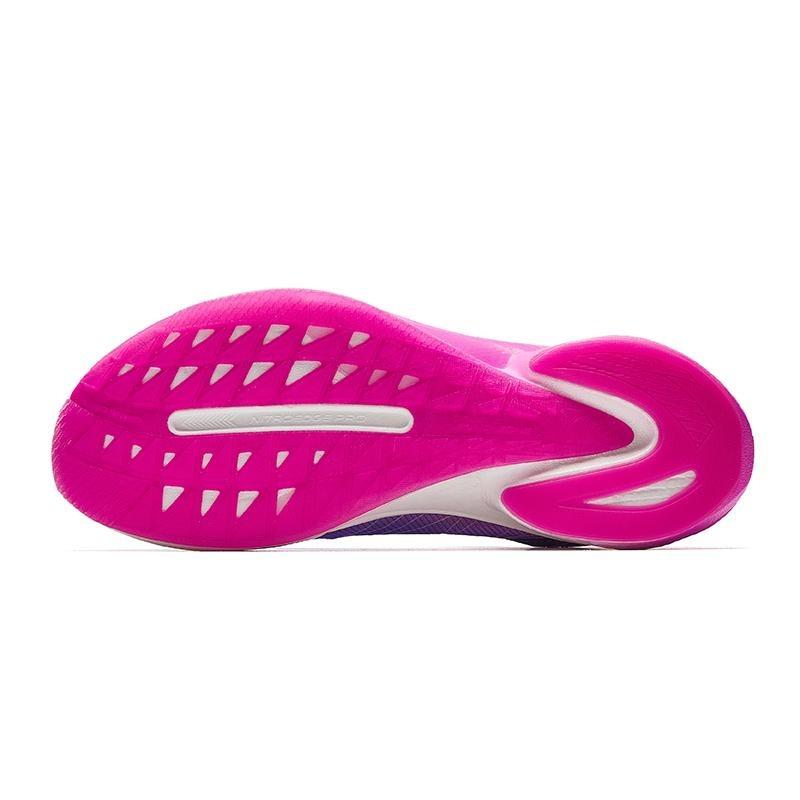 Anta Mach 4 Pro V2 Men Low-top Running Shoes NitroTech Parametric Design Liquid Anti-slip Rubber Outsole White/blue/purple 112535584-1