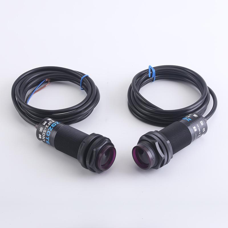 Zongteng E3F3-5DN1-5L NPN Infrared Photoelectric Switch, 6-36V, Three-Wire, Normally Open