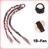 MISSQUEEN 1PCS Synthetic Elastic With Rubber Bands Braided Wig Ponytail Hair Extensions Heat Resistant For Women Cosplay Party Use