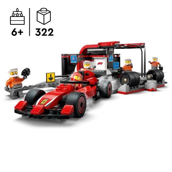 LEGO City 60443 Arrêt au stand de F1 avec voiture Ferrari - Jouet pour garçon dès 6 ans