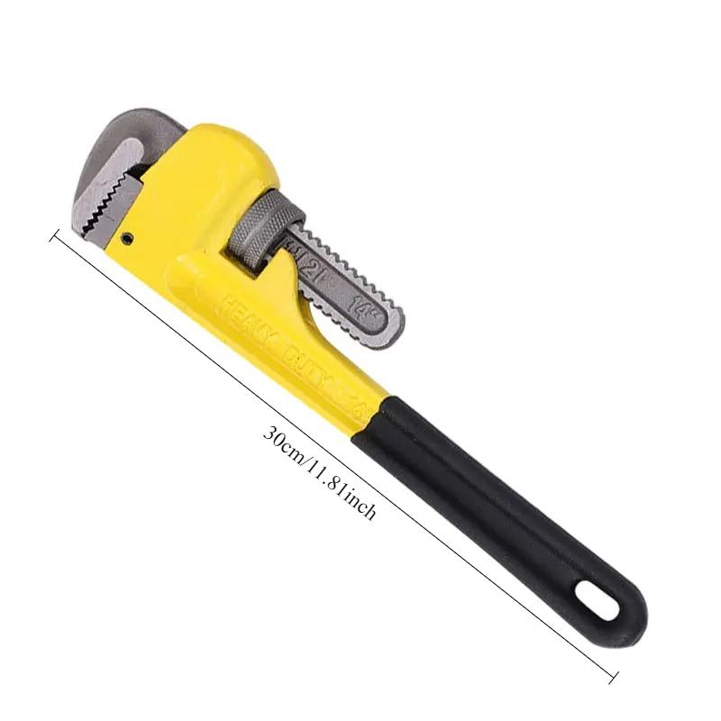Adjustable Pipe Clamp Multifunction Heavy-duty Pipe Wrench Plumbing Wrench Universal Wrench Household Repair Tool Pipe Pliers