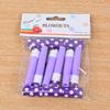 6cm Polka Dot Paper Blowout Whistles for Children's Birthday Party