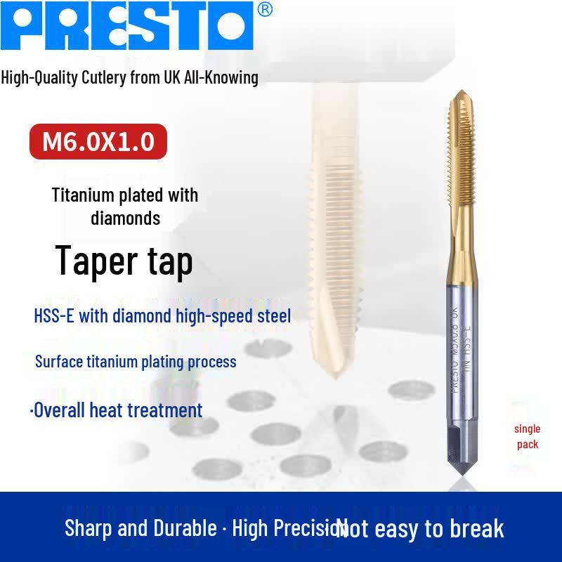 PRESTO M6.0X1.0 Cobalt Titanium Lead Tap