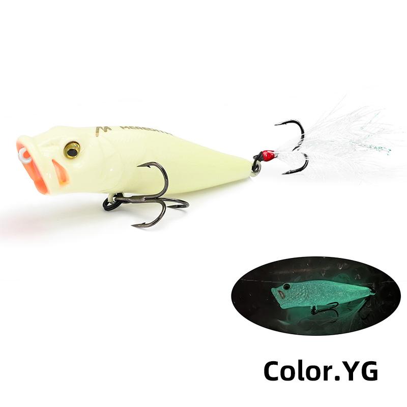 MEREDITH POPX Popper 64mm 8.4g Surface Chugger Feather Tail Pike Bass POPX