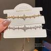 Zircon Star Geometric Pendant Bracelet For Women With Cubic Zirconia Luxurious Style