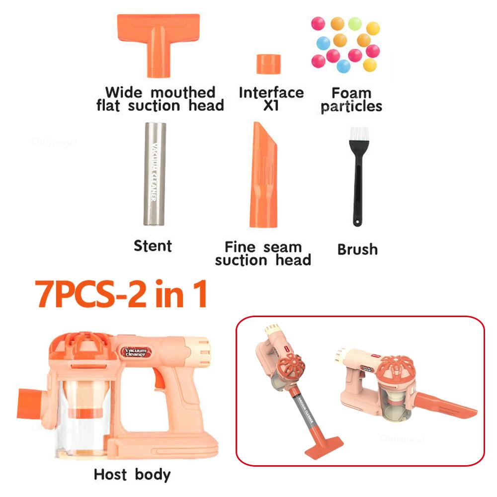 Simulation Electric Vacuum Cleaner Set for Toddlers Kids Pretend Play Toys Role Play Housekeeping Toys Educational Toys Gifts
