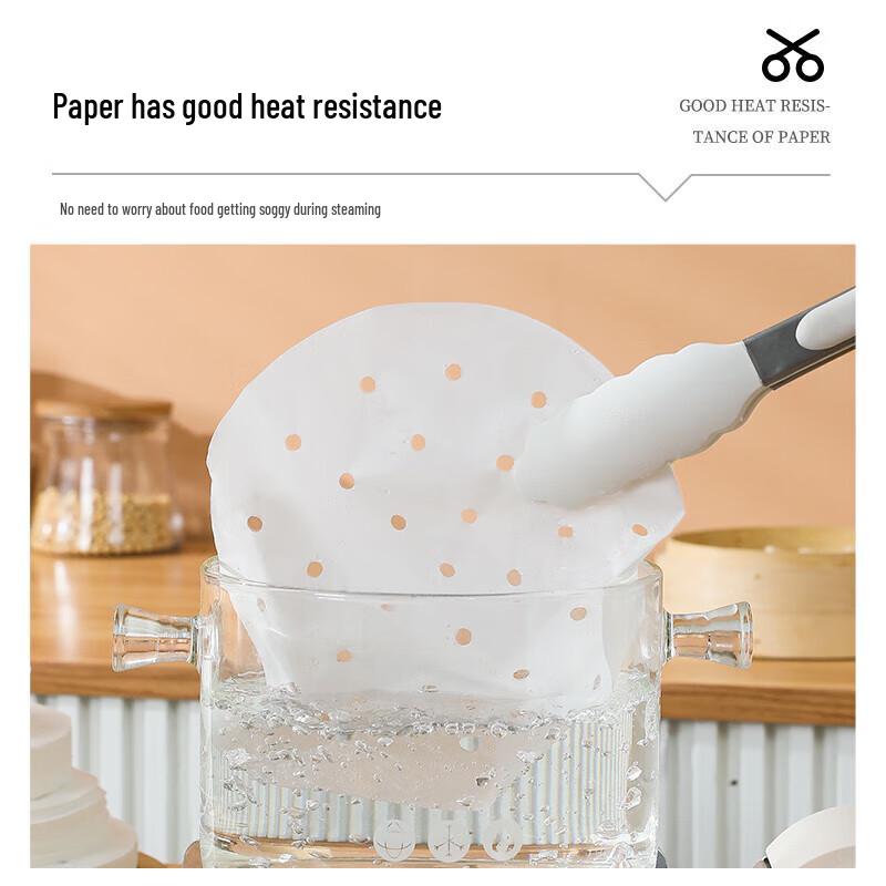 MEIJINJIA Disposable Round Steamer Liners