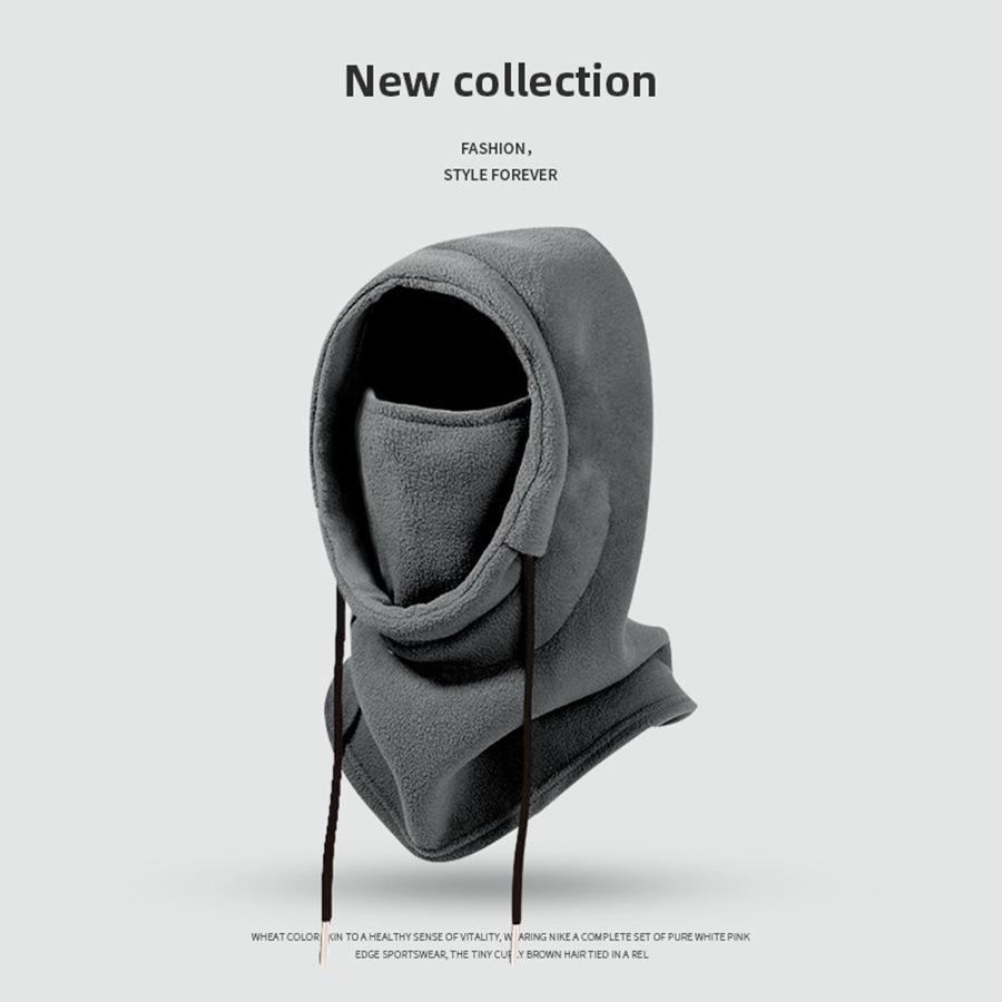 Autumn/Winter Velvet-Lined Windproof Hat & Scarf Combo with Ear Protection