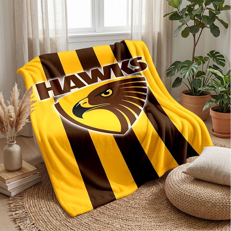 Hawthorn Hawks 2 Theme blanket Soft Flannel Blanket Plush Throw Blanket Cozy Sofa Bed Blanket for Home Decor