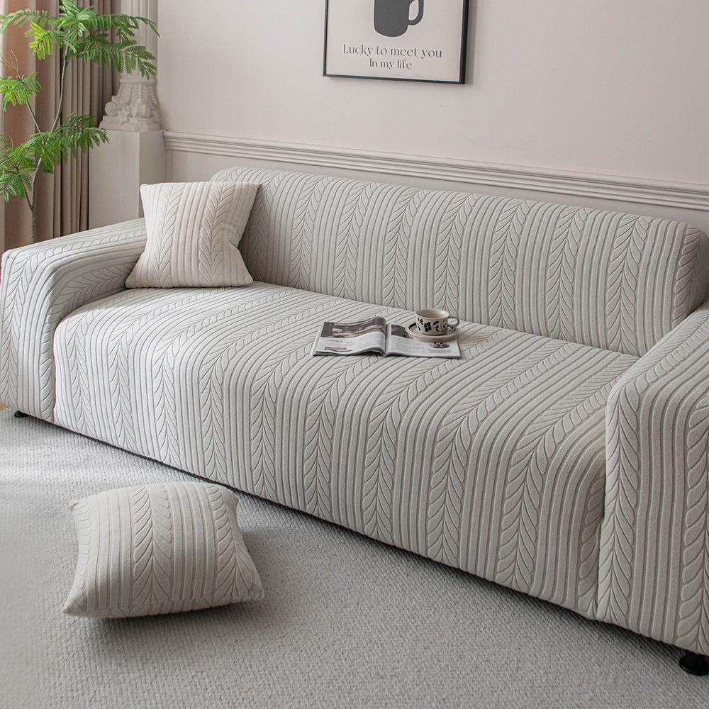 Universal Anti-Scratch Jacquard Velvet Stretch Sofa Cover