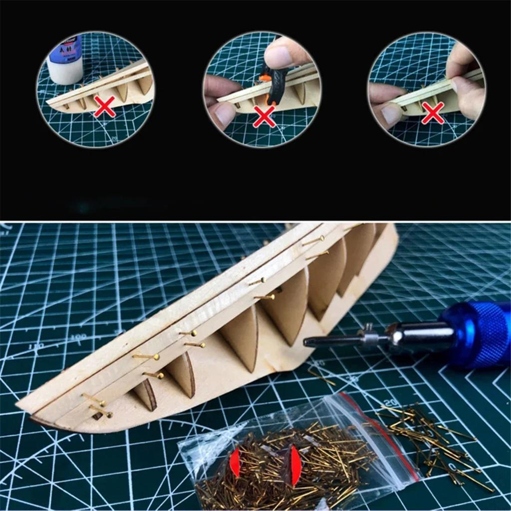 Professional Ship Model Nail Presser Tool Ship Hull Auxiliary Tools Set Ship Model Skin Fixation Tools