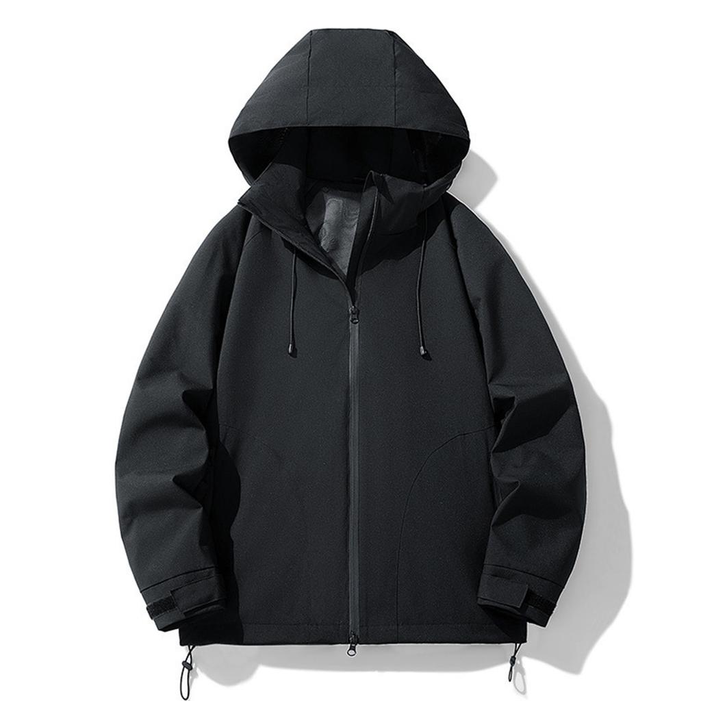 Men's  Leisure  Loose  Windbreaker  Hooded  Hood  Coat