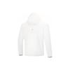 Li Ning Ice Sand UV Protection Water-Repellent Breathable Windproof Outdoor Casual Hoodie Men outerwear Standard-White AFDU677-6