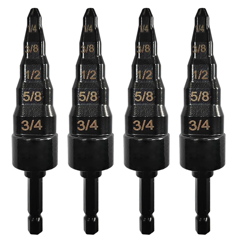 5 In 1 Air Conditioner Copper Pipe Expander Swaging Drill Bit Set Swage Tube Expander Soft Copper Tubing Tools or HVAC Repair