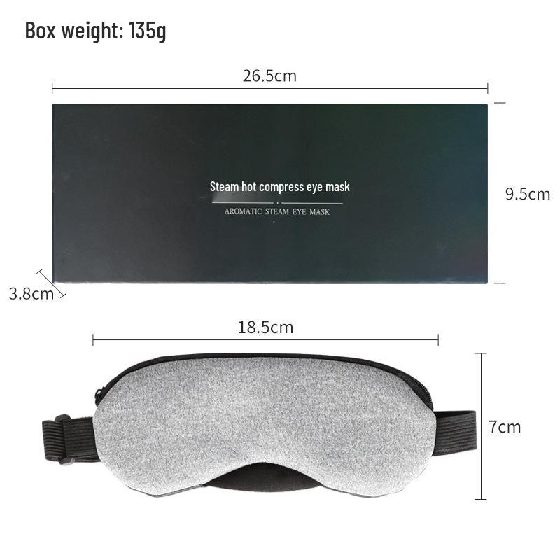 Changzhi USB Heated Leather Eye Mask with Hot/Cold Packs - Cartoon Design, Light Blocking, and Non-stick Makeup Protector