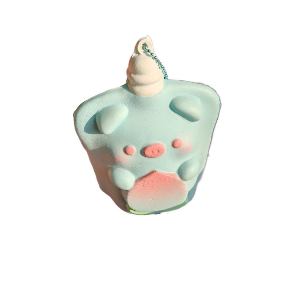 

Cute Design Little Pig Squeeze Toy Wet Texture Soft Rubbery Toy Squeeze Toy Slow Rebound Toy Home синий