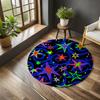 Arcade Round Rug Spacey for Gaming Room Gamin Carpet Arcade Carpet Popular Salon Decoration Non Slip Washable Area