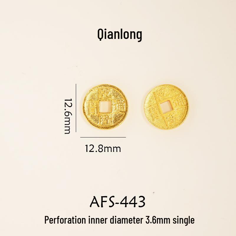 Vergoldetes antikes Schmuckset: Halskette, Armbänder & Perlenanhänger - Nicht verblassendes DIY-Zubehör