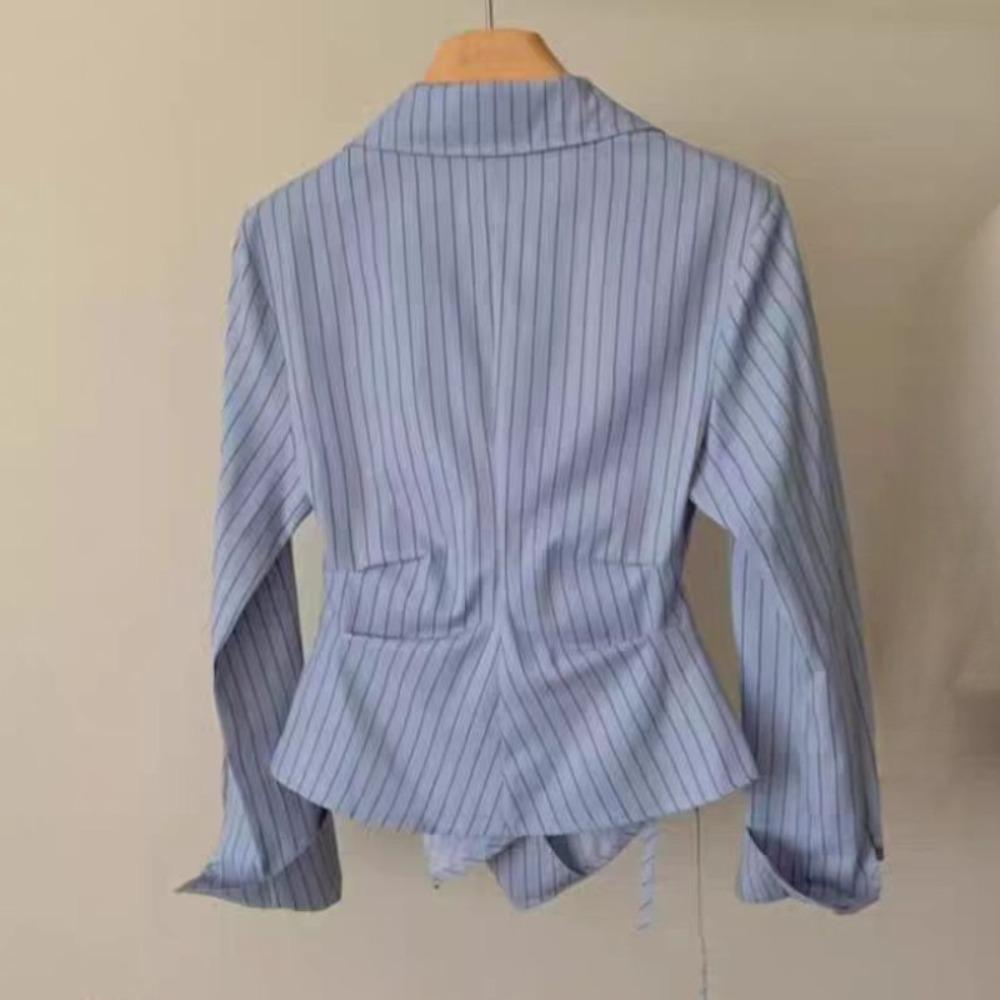 Spring Autumn Casual Striped Shirt Women Shirts Fashion Female Long Sleeve Slim Blouse Tops Office Lady Shirts
