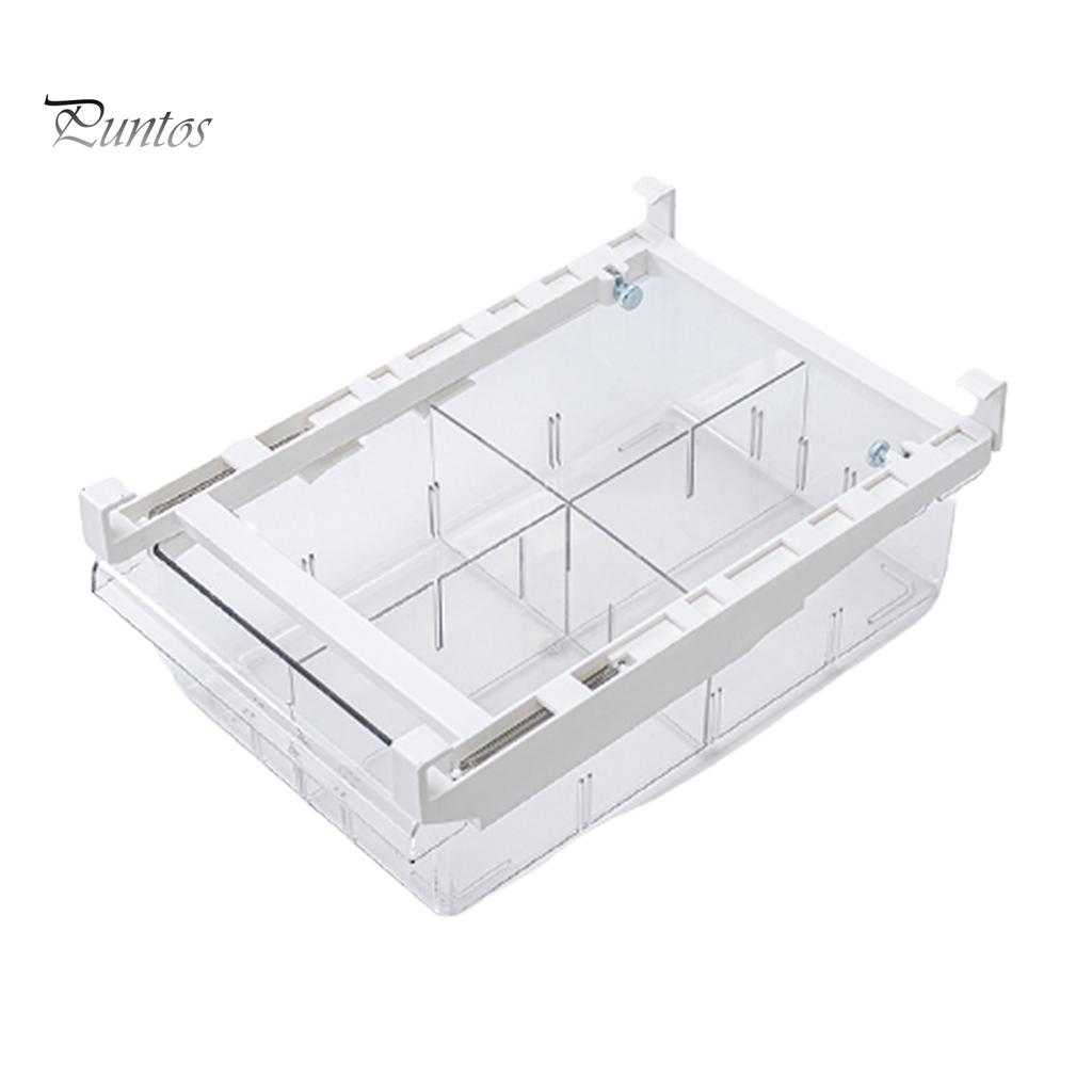 Puntos Multifunctional 1/4/8 Compartment Drawer Storage Box Organizer for Refrigerator