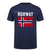 Boat Norwegian Flag Norway Tshirt Unisex Cotton Short Sleeve Streetwear Vintage Norway Flag Mountain T Shirt Hj110
