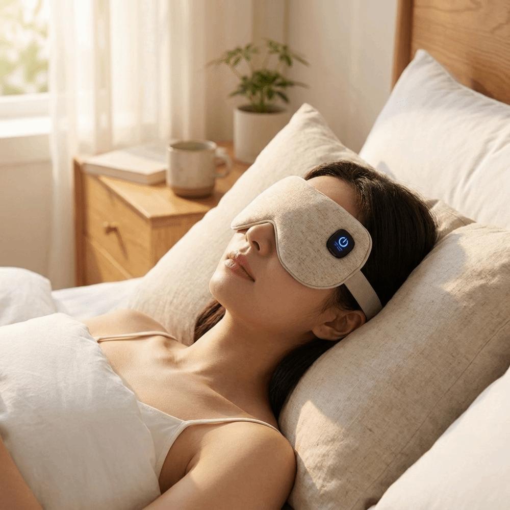 Cordless USB Temperature Control Eye Mask Hot Cold Compress Heating Sleep Eye Mask Home Travel