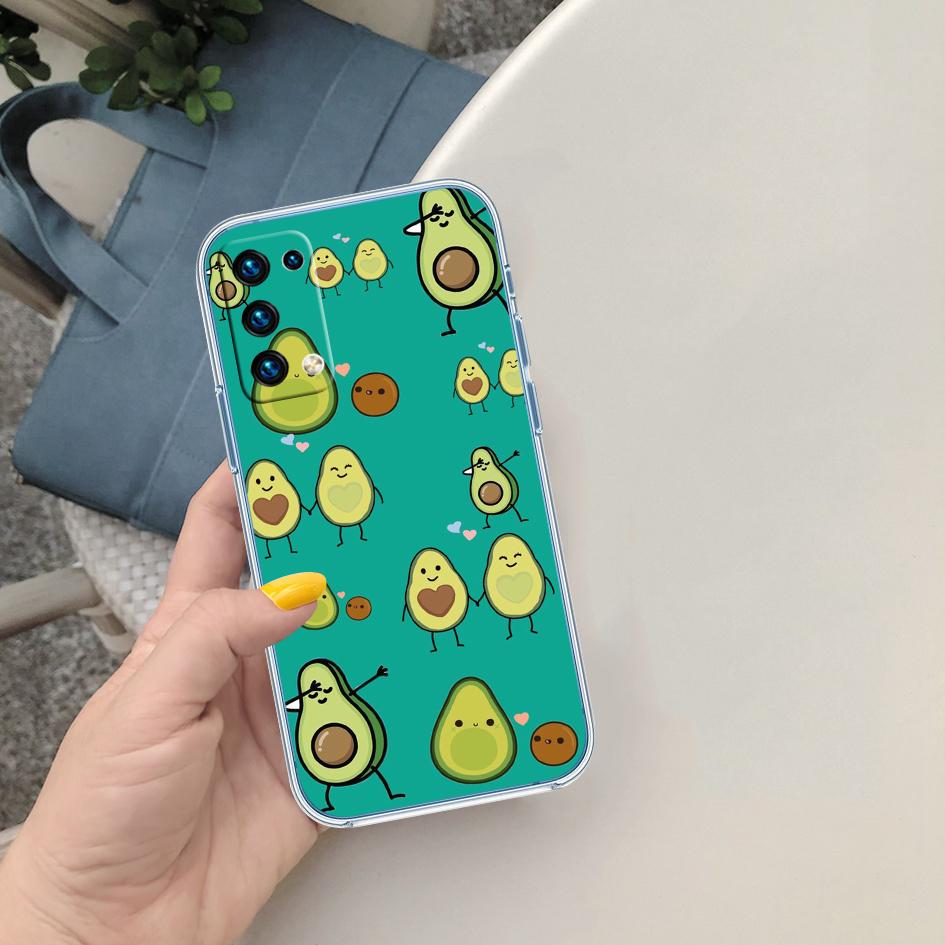 

CJ13 Avocado fruit art Soft Shell Transparent Phone Case for Motorola Moto G7 G8 G9 G84 G85 G73 G24 G15 Z2 Play Power Plus Motorola Moto G15