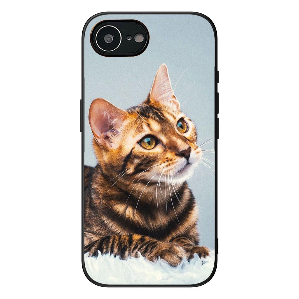 Blue Cat Green Eyes Meow Phone Cover for Samsung Galaxy A36 A17 A26 A07 A35 A54 A53 A13 A33 A34 S8 S9 S20 S21 FE S10 Plus Case