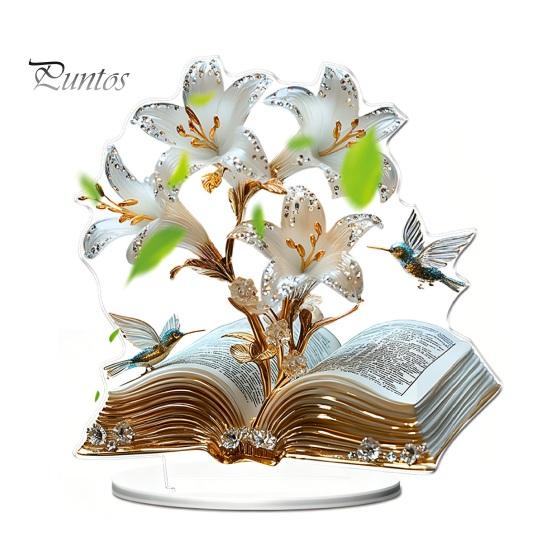 Seasonal Shelf Decorations Cartoon Christmas Coffee Cup House Ornaments, 2D Acrylic Tree Tabletop Cute Holiday Home Accents Decor, Mini Decor for Desk