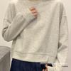 Women's High-End Round Neck Loose Cotton Sweatshirt - Early Autumn 2025 Korean Style