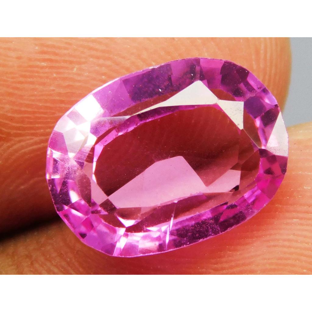 Natural Pink Sapphire Pendant Making 7.58 Ct Loose Gemstone CERTIFIED Oval Cut
