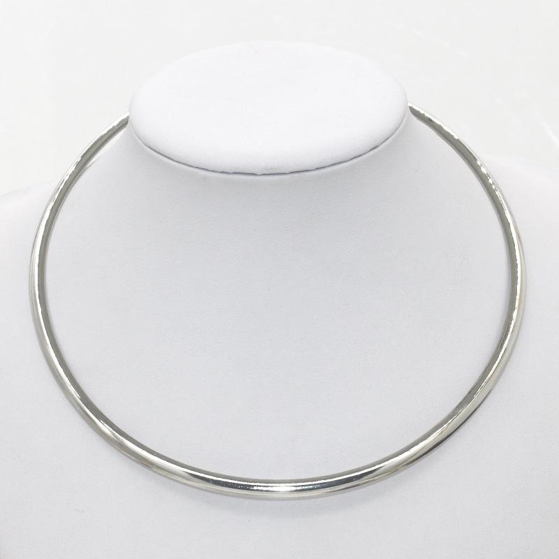Collier Punk Pas Cher Simple Cercle Rond Or Bohème Bijoux de Mode Exagération Métal Anneau Colliers Réglables pour Femmes