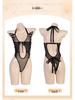 Manyan Sexy Lingerie: Lace Halter Neck See-Through Butterfly Jumpsuit (Style 8878)