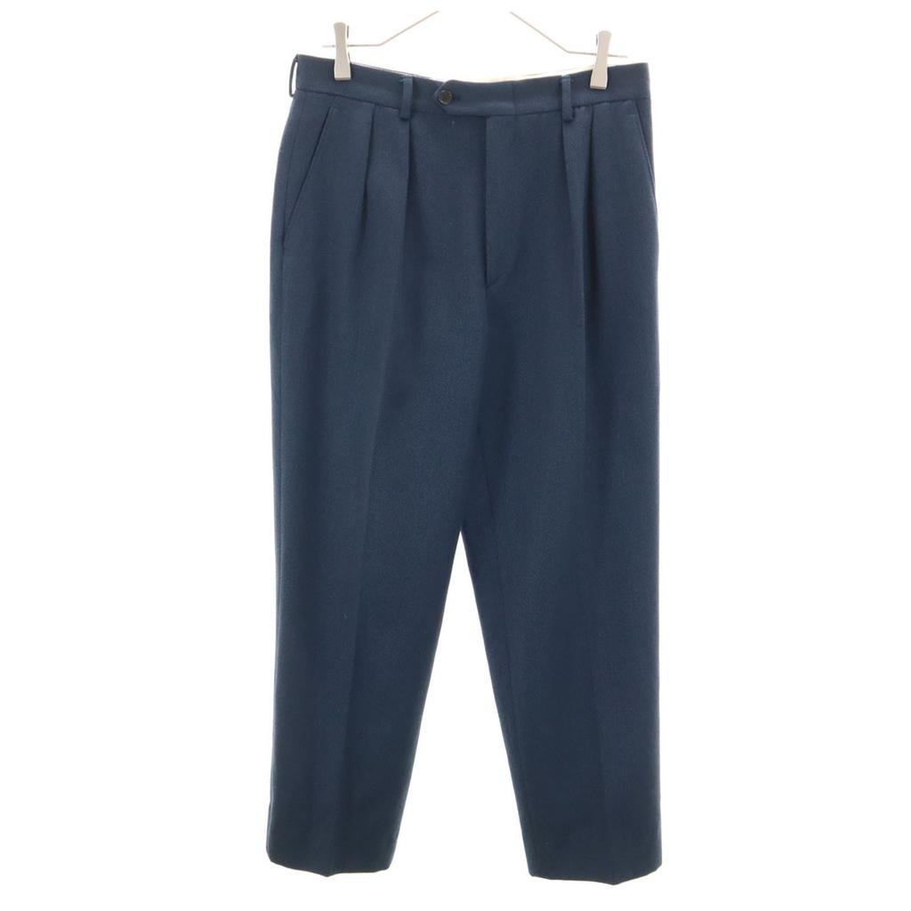 YVES SAINT LAURENT 80s 90s Made in Italy Old Slacks pants 48 Navy Men's Used