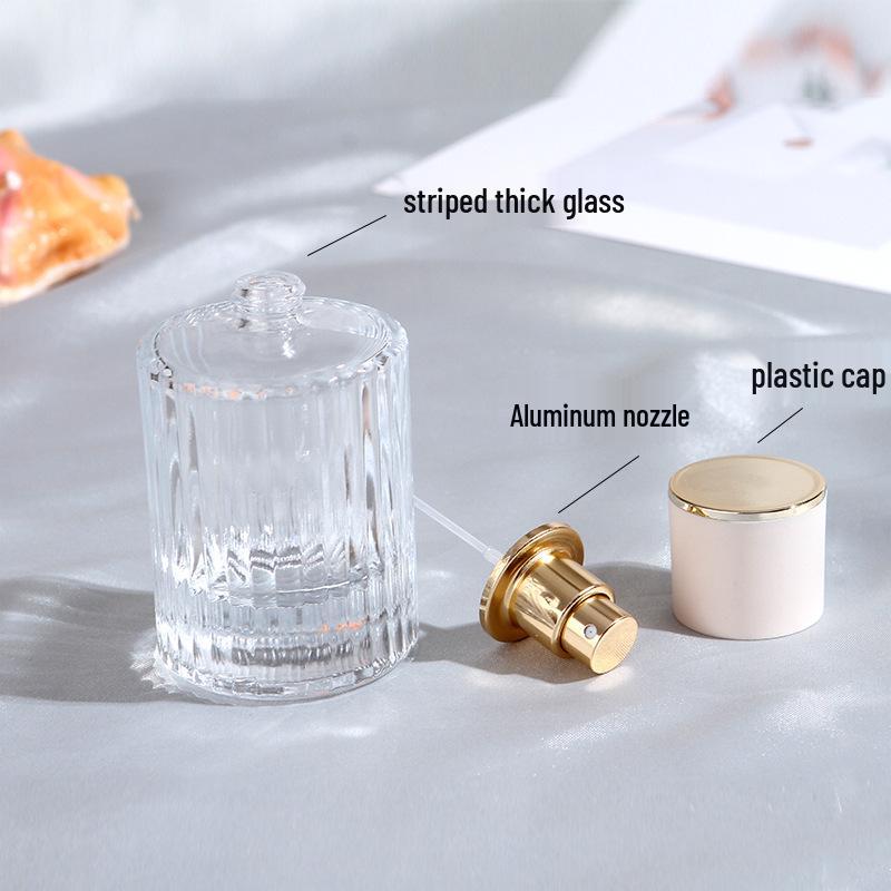 30ml High-End Glass Perfume Atomizer, Portable 50ml Empty Sample Bottle, KOU Style