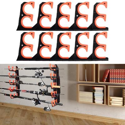 2pcs Ing Rod Holder for Garage, Pole Organizer Organization ,Wall Mount Storage, Wall