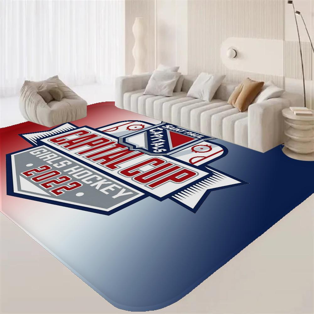 Sports Ice Hockey Floor Mat Cheaper Anti-slip Modern Living Room Balcony Printed Bedside Mats