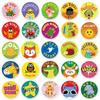 50PCS Creative Cartoon Reward Stickers for Kids - Cute, Colorful Decorations for Computers, Planners, and Cars
