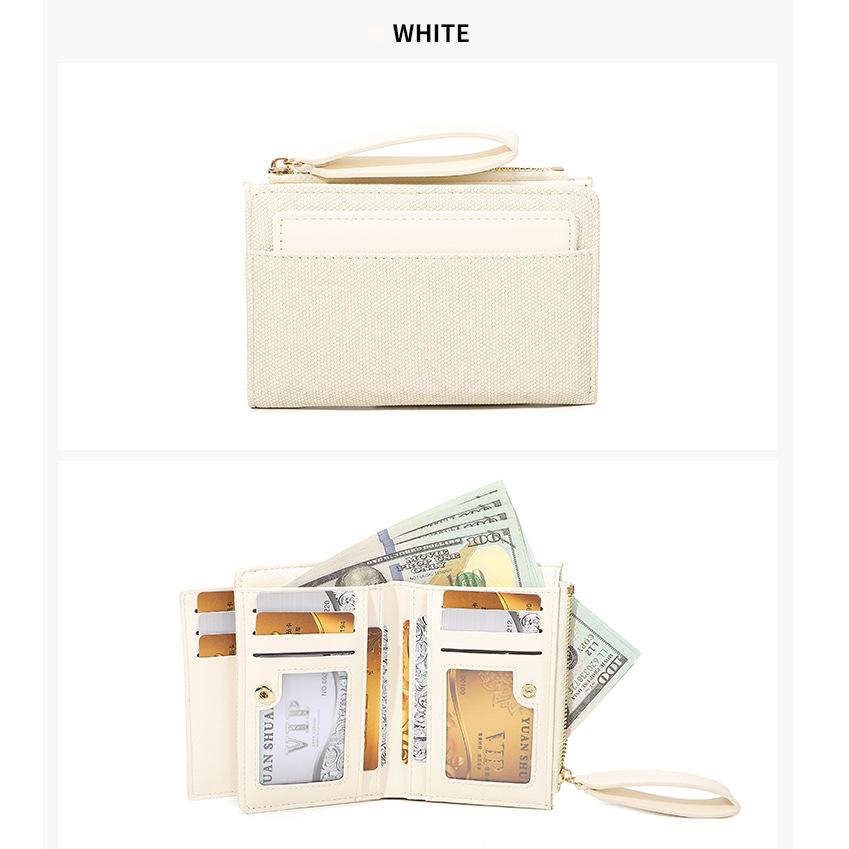 Ladies, Wallet, Double Fold, Multi Card Slot, Handbag, Small Bag, Zero Wallet