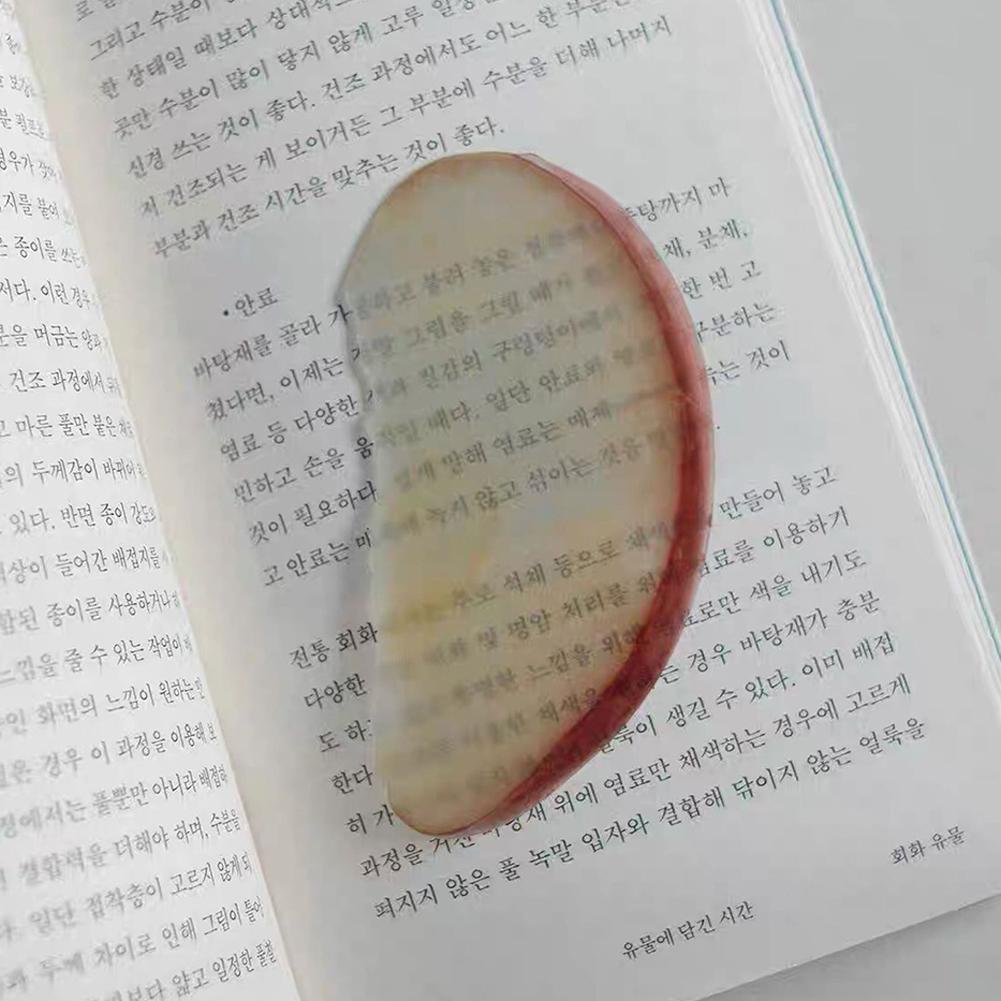 Creative Fruit Slice Bookmark with Simulation Funny Design Sense for INS Fixed Book Photography Cartoon Cute Note Bookmark