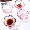Glas-Snackschale für Partys, Mini-Kirschblüten-Saucenschälchen, Japanischer Stil, Gewürzschale, 60 ml Dekoratives mattiertes Schälchen, Soja-Dip