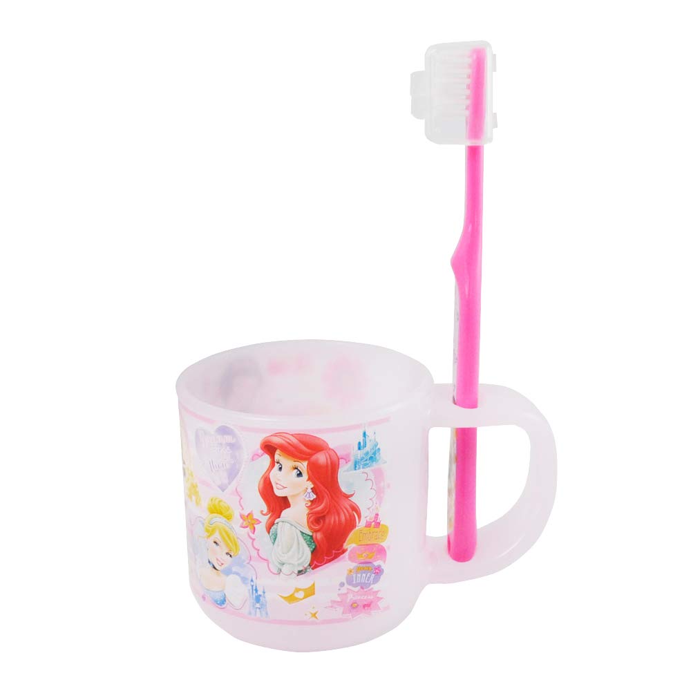 Skater Toothbrush Set with Stand and Princess Disney for Kindergarteners Ages Cup, Design, 180ml, 14.5cm, 3-5, KTB5-A