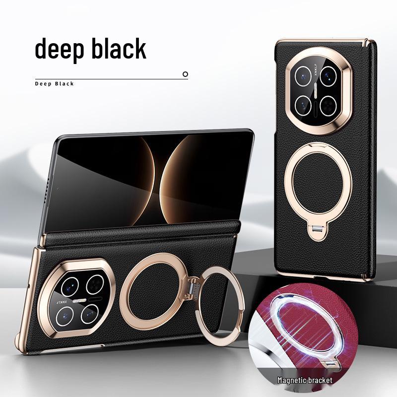 Huawei MateX7 Magnetic Suction Case: Center Shaft, X6 Pivot, Precise 360° Bracket, X5 Leather, Drop-Proof