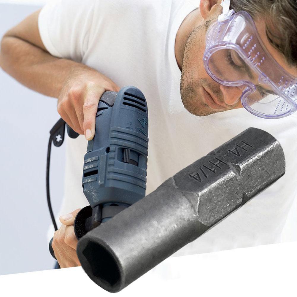 Micro Screwdriver Adapter Fits 6.35mm 1/4" Bits Adapter to 4mm Hex Holder